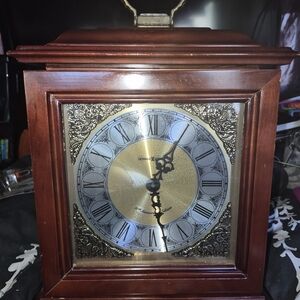 Elegant Brown Wooden Wall Clock